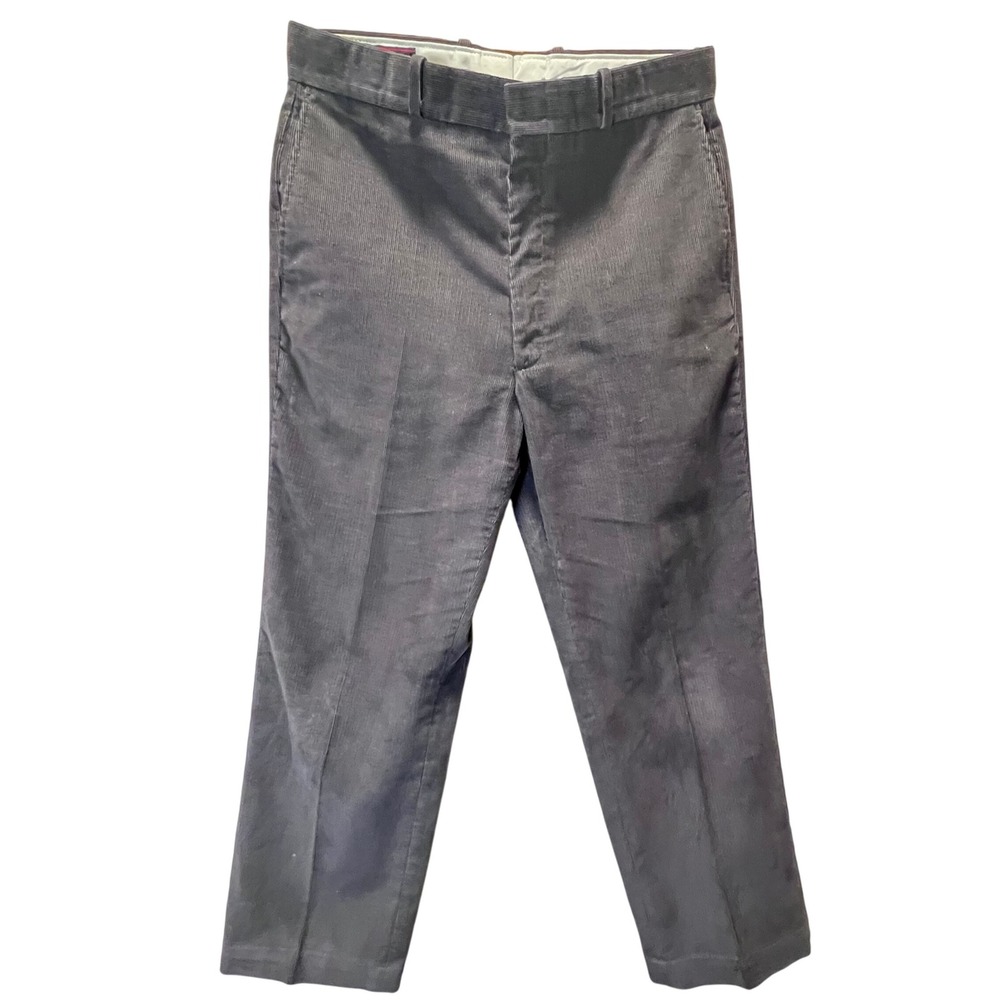 Vintage Farah Mens Corduroy Pants Trousers‎ Casual Dress Pants Gray